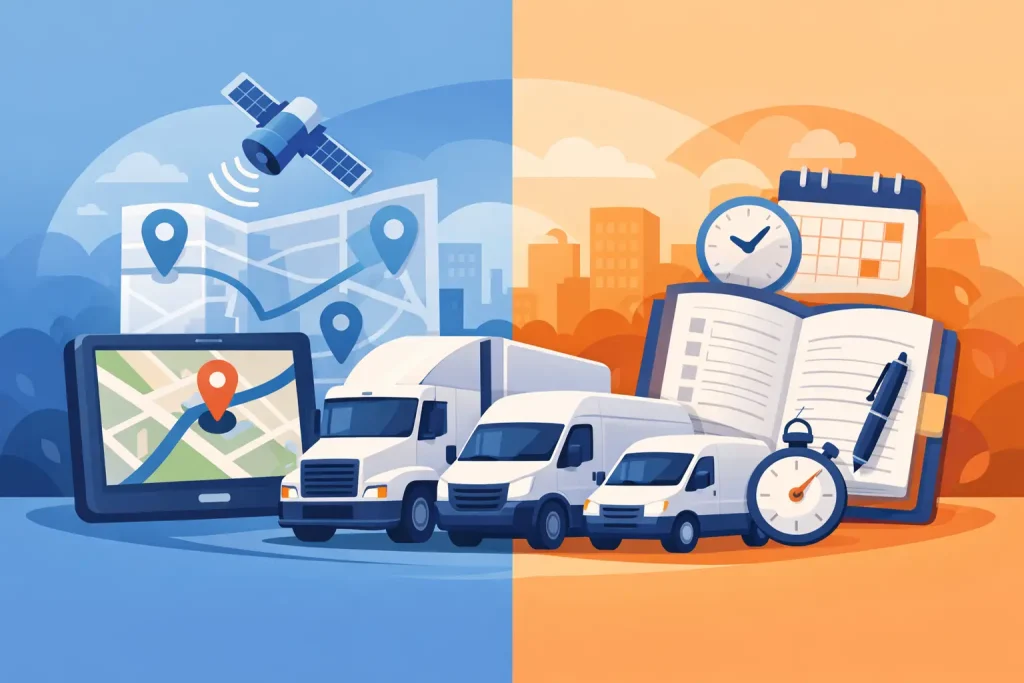 GPS Tracking vs Logbooks for Fleets